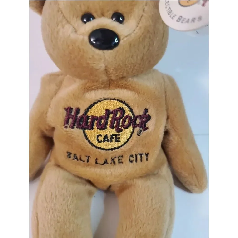 Hard Rock Cafe Plush Bear Bean Bag Salt Lake City‎ Beanie Souvenir